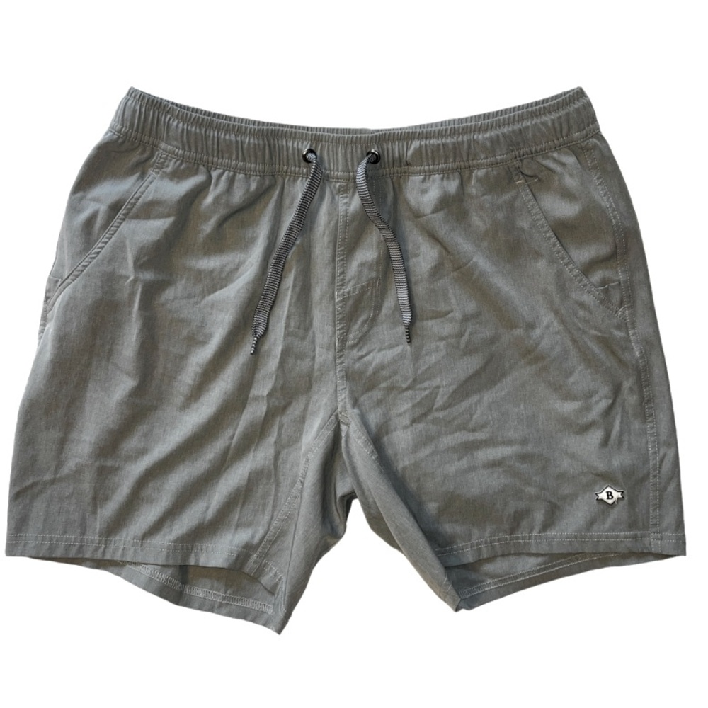 Burlebo Athletic Shorts With Liner Lightweight Grey Size Medium